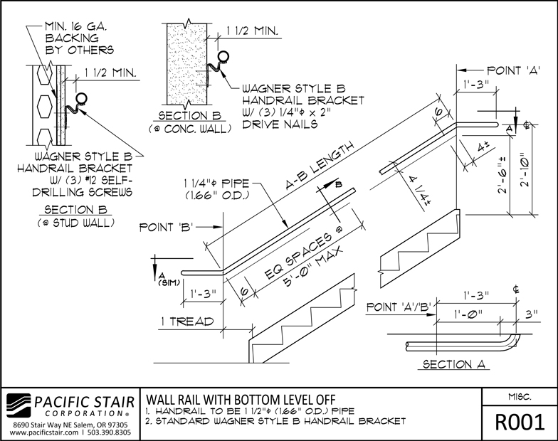 Downloads And Details | Pacific Stair Corporation