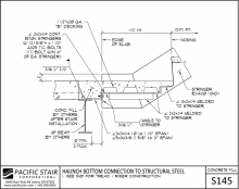 Stair Structural Detail Concrete Filled Stairs  Landings Pacific Stair  Corporation